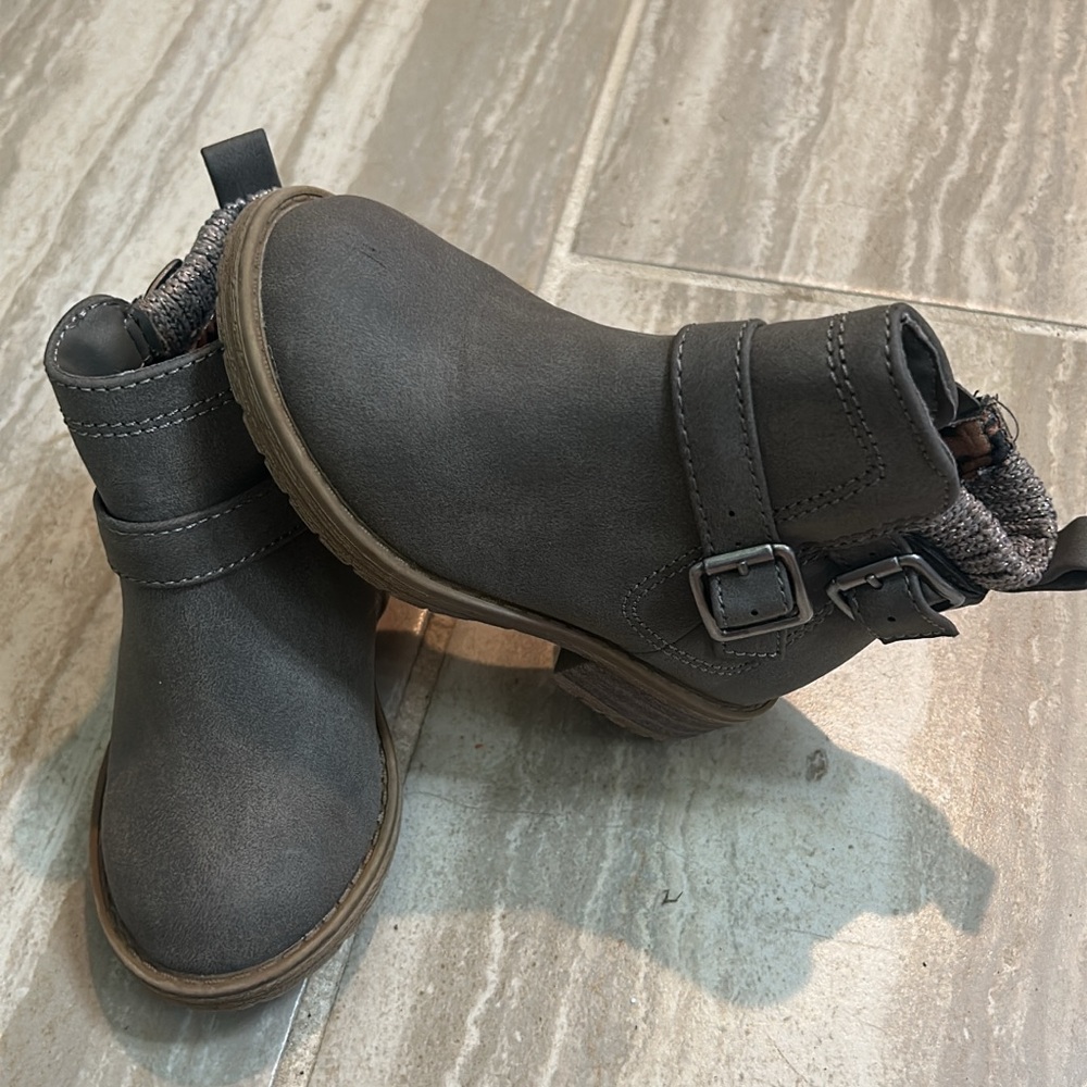 Wonder Nation Charcoal Kids Boots